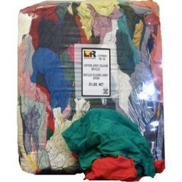 COLOUR RECYCLED RAGS, COMPRESSED, 25LBS
