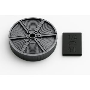 PESEES NOIR ADHESIF ROUL11LB 1/4 OZ 704 SEG.